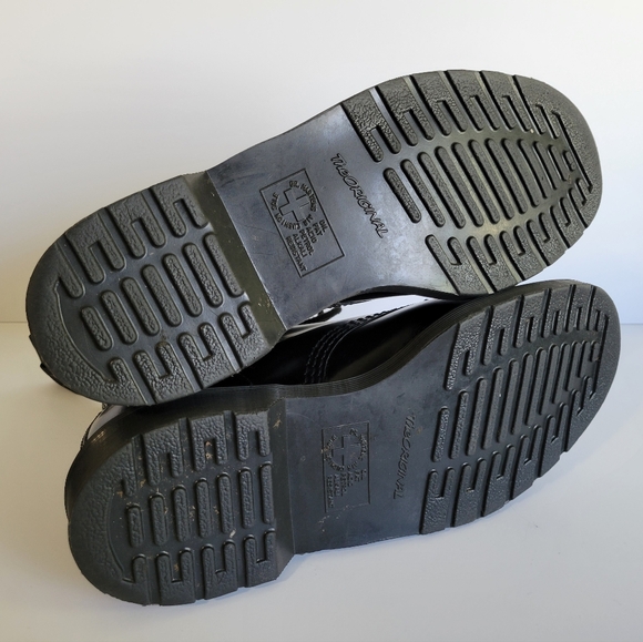 Dr. Marten's 1460 Mono Smooth Leather Lace Up Boots High Shine Size 10 - Picture 7 of 10